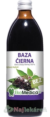 EkoMedica SK Čierna Baza šťava 500 ml kúpite na Najlekaren.eu