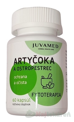 JUVAMED Artyčoka a Ostropestrec 60 kapsúl kúpite na Najlekaren.eu