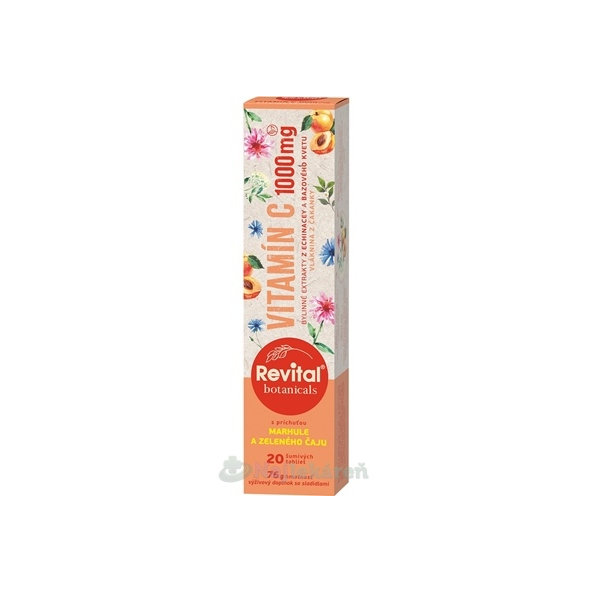 Revital Botanicals VITAMÍN C 1000 mg 20 šumivých tabliet