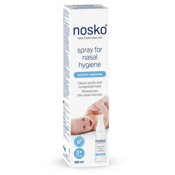 nosko sprej na nosovú hygienu izotonická morská voda 100 ml