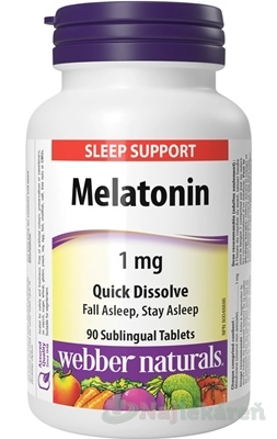Webber Naturals Melatonin 1 mg tablety pod jazyk 90 ks kúpite na Najlekaren.eu
