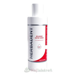 HERBADENT Professional bylinná ÚSTNA VODA s chlórhexidínom (0,12 %) 240 ml