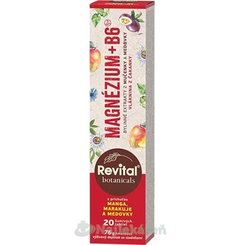 Revital Botanicals MAGNÉZIUM + B6 šumivé tablety 20 ks