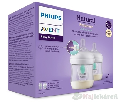 Philips AVENT Natural Response AirFree fľaša 125 ml 0m+ 2 ks