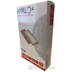 HYALO4 Adhesive Foam Border krytie na rany 10×20 cm 10 ks
