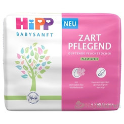 HiPP BABYSANFT ZART PFLEGEND Vlhčené obrúsky 4x48 ks