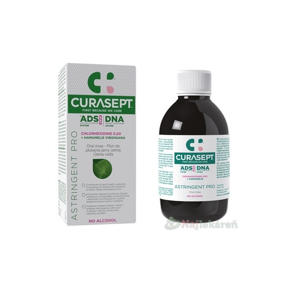 CURASEPT ADS DNA ASTRINGENT PRO ústna voda 0,20% 200ml