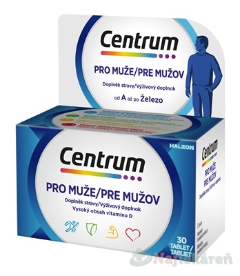 Centrum pre mužov multivitamín 30 tabliet kúpite na Najlekaren.eu