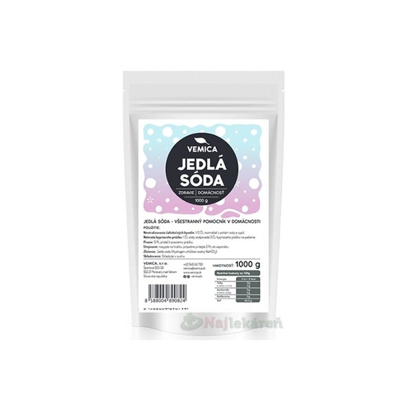 Vemica JEDLÁ SÓDA potravinárska kvalita 1000 g