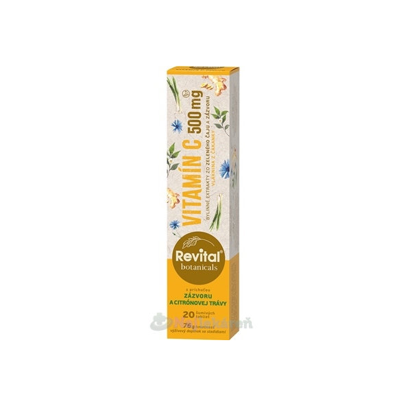 Revital Botanicals VITAMÍN C 500 mg 20 šumivých tabliet