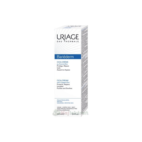 URIAGE Bariéderm Cica Repairing krém s obsahom medi a zinku 100ml