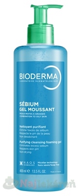 BIODERMA Sébium Gel moussant čistiaci penivý gél 400ml kúpite na Najlekaren.eu