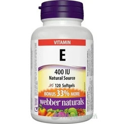 Webber Naturals Vitamín E 400 IU 120 kapsúl