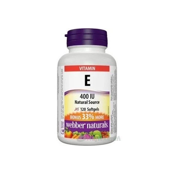Webber Naturals Vitamín E 400 IU 120 kapsúl
