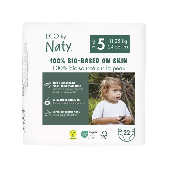 NATY NATURE BABYCARE Plienky jednorázové 5 Junior 11-25kg 22ks