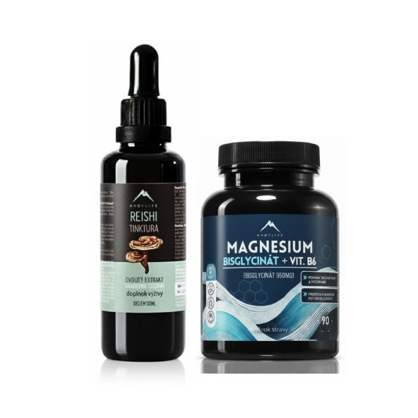 Hrotlife Spánok Reishi 50 ml + Magnézium bisglycinát 90 kapsúl
