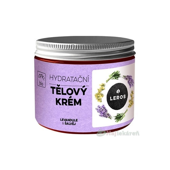 LEROS HYDRATAČNÝ TELOVÝ KRÉM LEVANDUĽA & ŠALVIA 200 ml