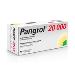 Pangrol 20000 na tráviace problémy 50 tbl