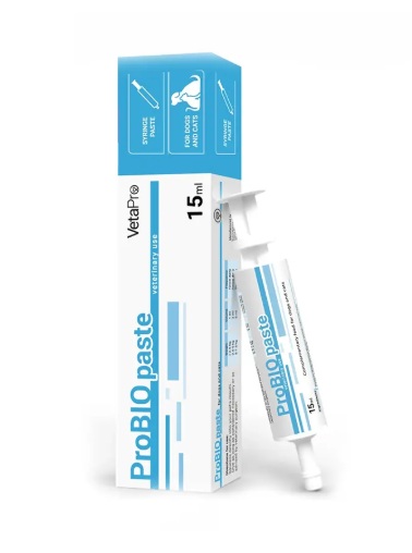 VetaPro ProBio pasta na udržanie dobrého trávenia pre psy a mačky 15ml