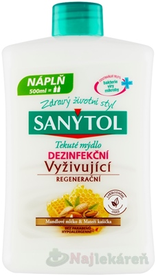 Sanytol Tekuté mydlo vyživujúce náhradná náplň 500 ml