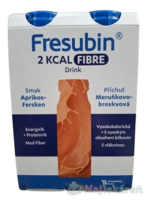 Fresubin 2 KCAL FIBRE DRINK príchuť marhuľovo-broskynová 4x200 ml kúpite na Najlekaren.eu