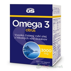 GS Omega 3 citrus 2023 100 + 50 kapsúl