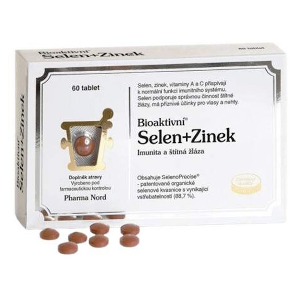 Bio-SELEN+ZINOK 100 μg selénu tbl 1x60 ks