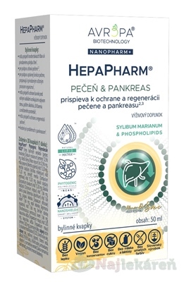 Avropa HepaPharm bylinné kvapky 50 ml