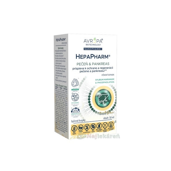 Avropa HepaPharm bylinné kvapky 50 ml