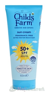 E-shop Childs Farm sun cream SPF 50+ opaľovací krém 100 ml