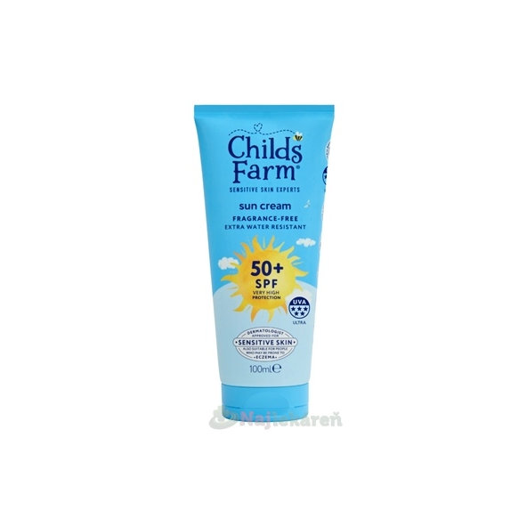 Childs Farm sun cream SPF 50+ opaľovací krém 100 ml