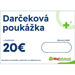 Darčeková poukážka na nákup v eshope Najlekáreň v hodnote 20€