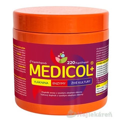 MEDICOL Plus - vláknina, enzýmy, živé kultúry 220 kapsúl