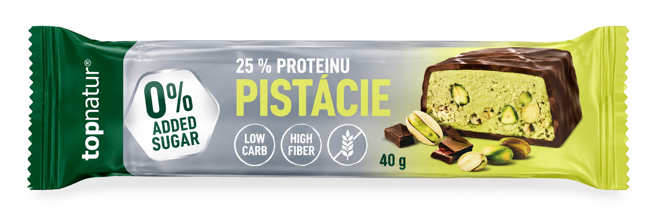 TOPNATUR No sdded sugar protein tyčinka pistácia 40 g kúpite na Najlekaren.eu
