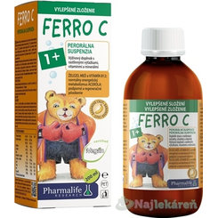 PHARMALIFE FERRO C 1+ banánová príchuť 200 ml