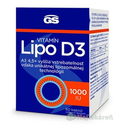 GS Vitamín Lipo D3 1000 IU 60 kapsúl