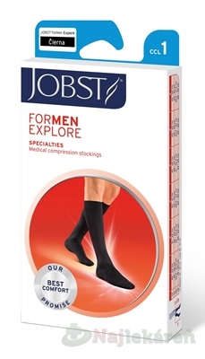 JOBST for Men EXPLORE kompresívne lýtkové pančuchy so zatvorenou špičkou veľ. 4, 1 pár
