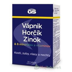 GS Vápnik Horčík Zinok 30 tabliet