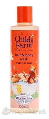 E-shop Childs Farm Hair & Body wash Umývacia emulzia pomaranč 250 ml