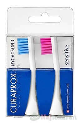 CURAPROX HYDROSONIC SENSITIVE Hydrosonická náhradná hlavica, modrá + ružová, 2 ks kúpite na Najlekaren.eu