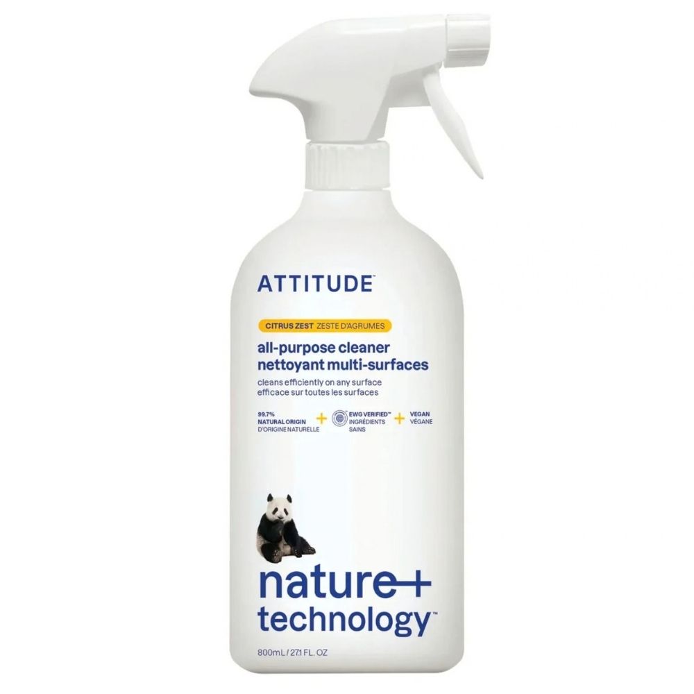 ATTITUDE Univerzálny čistič s vôňou citrónovej kôry s rozprašovačom 800 ml