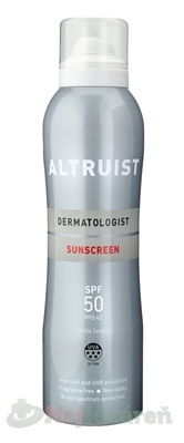 ALTRUIST Neviditeľný opaľovací sprej SPF 50 200ml