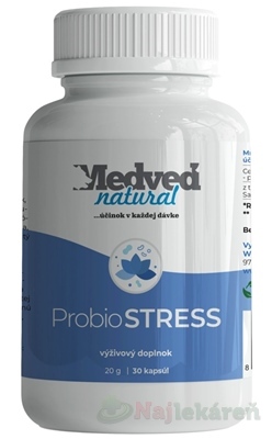 Medveď natural ProbioSTRESS 30 kapsúl