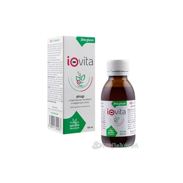 NATURES iovita sirup s čajovníkovým extraktom a negatívnymi iónmi 100ml
