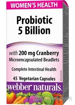 Webber Naturals Probiotic 5 miliárd pre ženy 45 kapsúl kúpite na Najlekaren.eu