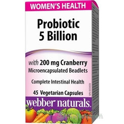 Webber Naturals Probiotic 5 miliárd pre ženy 45 kapsúl