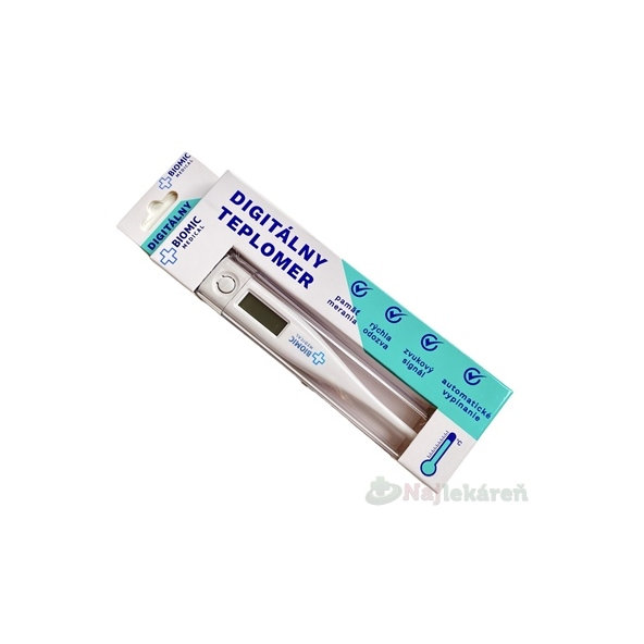 BIOMIC Digitálny TEPLOMER s púzdrom 1 ks