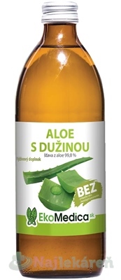 EkoMedica SK Aloe s dužinou šťava 99,8% 500 ml kúpite na Najlekaren.eu