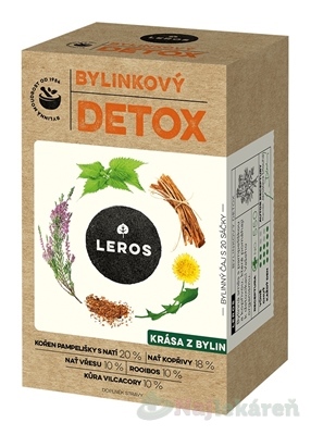 LEROS BYLINKOVÝ DETOX nálevové vrecká 20 x 1,5 g (30 g)