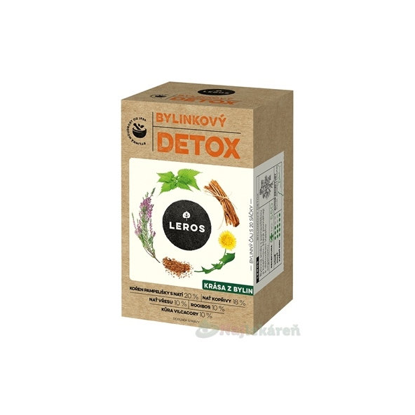 LEROS BYLINKOVÝ DETOX nálevové vrecká 20 x 1,5 g (30 g)